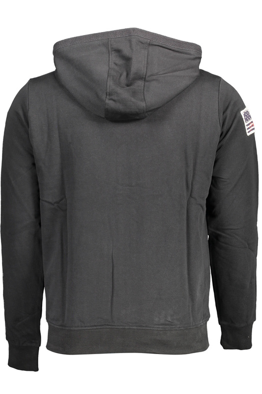 US POLO SWEATSHIRT WITH ZIP BLACK MAN