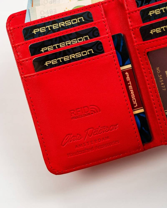 Leatherette wallet RFID PETERSON PTN 009-SAF