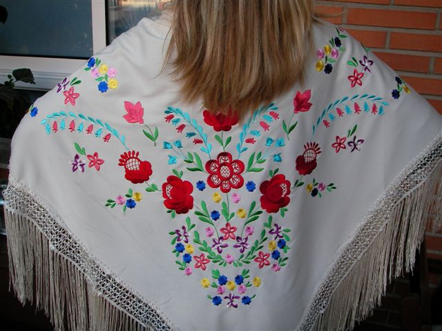 SHAWL FLAMENCO WOMAN PGM3933 (140 CM )