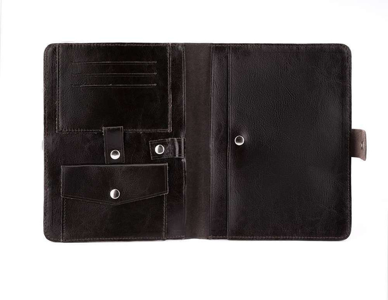 Slim leather men's wallet card holder SOLIER SA13