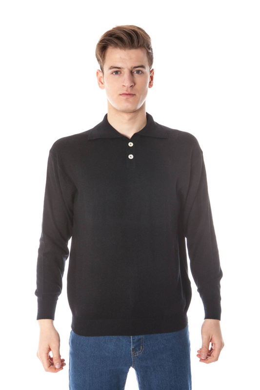 YUKO MEN&#39;S BLACK SWEATER