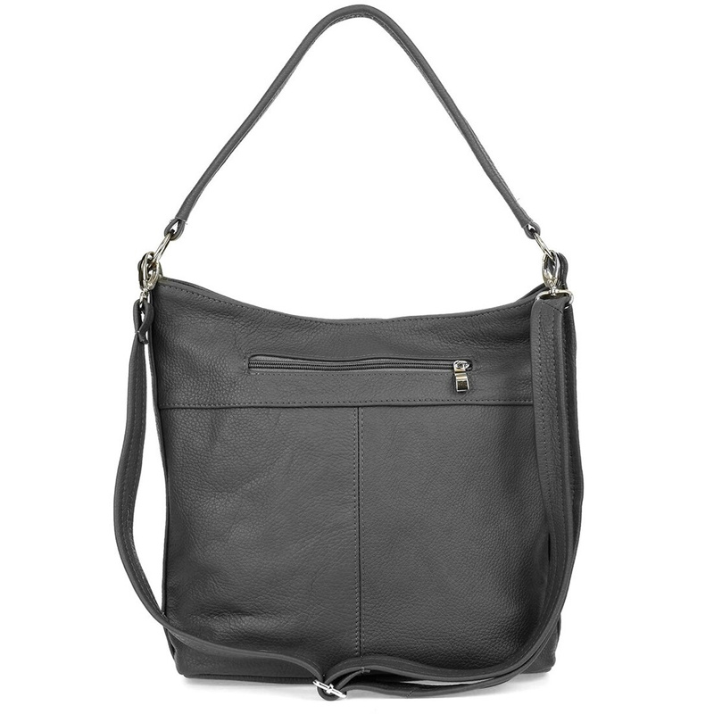 GREY LEATHER LEATHER TWO-strap Beltimore I66