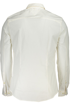 TOMMY HILFIGER MEN&#39;S WHITE LONG SLEEVE SHIRT