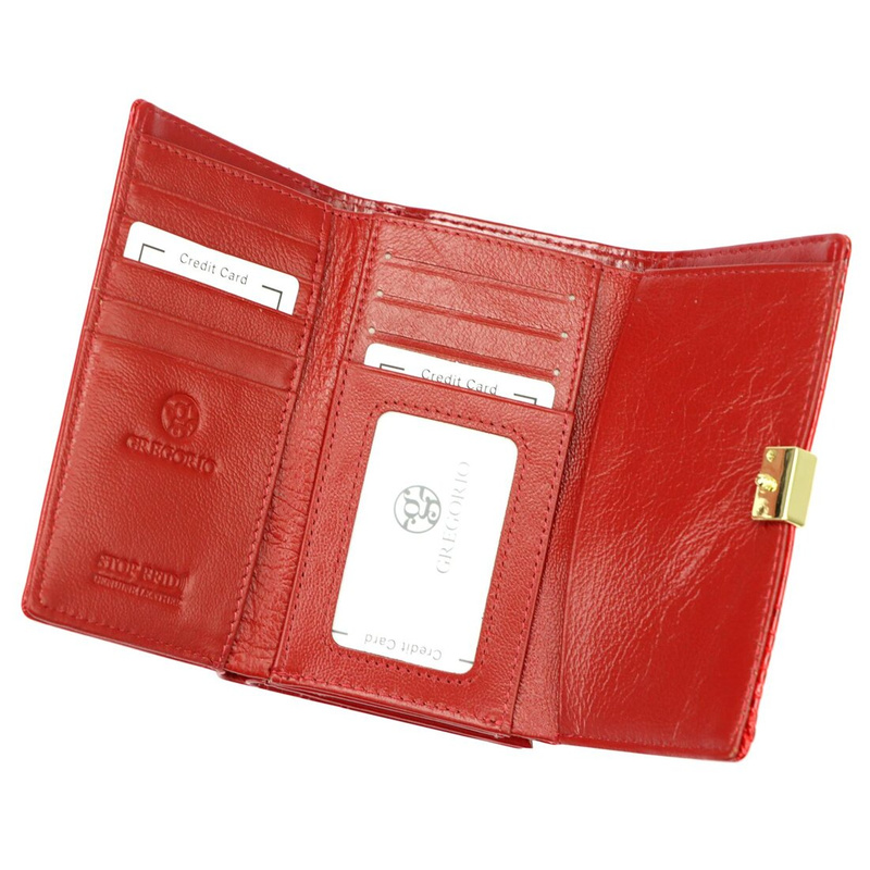 skóra naturalna + Women's eco-leather wallet Gregorio NL-108