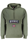 NORWEGEN 1963 GRÜNES HERREN-SWEATSHIRT MIT REISSVERSCHLUSS