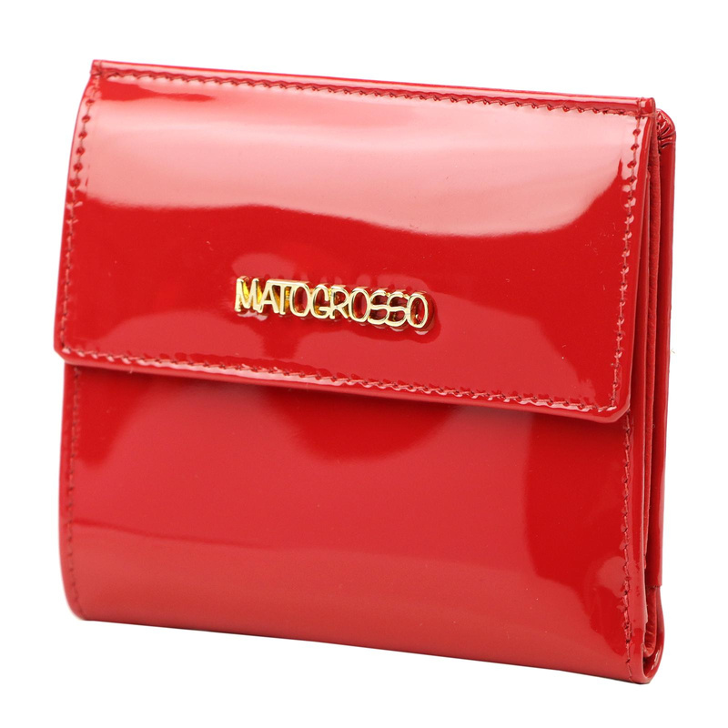 Women's lacquered genuine leather wallet Mato Grosso 0614-32 RFID