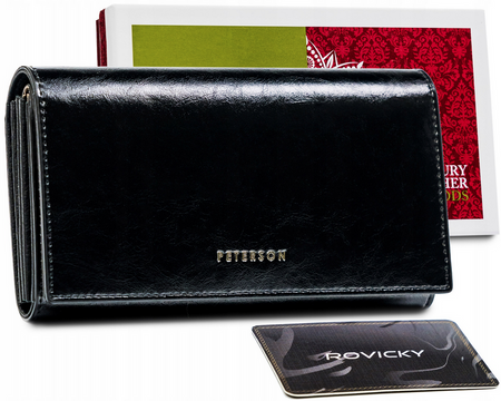 Women's genuine leather wallet Peterson PTN PL-411 MULTI