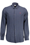 US POLO SHIRT LONG SLEEVE MAN BLUE