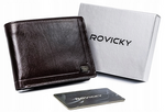 Men's genuine leather wallet Rovicky PC-103-BAR RFID