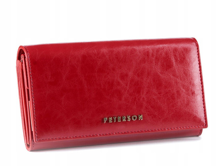 Women's genuine leather wallet Peterson PTN PL-411 MULTI