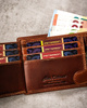 Leather wallet RFID PETERSON PTN N992-EBS