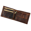 Foldable roomy Wild RFID leather men's wallet