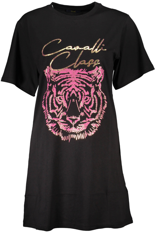 CAVALLI CLASS T-SHIRT SHORT SLEEVE WOMAN BLACK