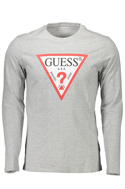 GUESS JEANS LONG SLEEVE T-SHIRT GRAY MAN