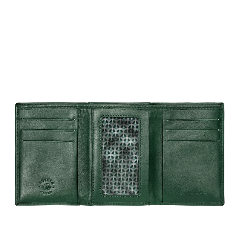 Minimal mens wallet Nappa Oscar by Nuvola Pelle without coin pocket made in genuine leather. Practical and comfortable small wallet.