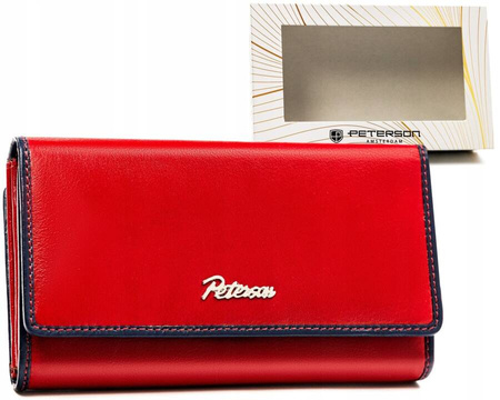 Leather wallet RFID PETERSON PTN KA-24