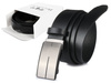 BELTIMORE men's leather belt black buckle 3.5 cm A27 : Colors - black, Strap size - r.90-105 cm