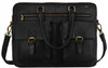 Leather laptop bag PETERSON PTN LAP-15602-NDM