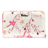 Women's roomy wallet with flowers in eco leather by Eslee