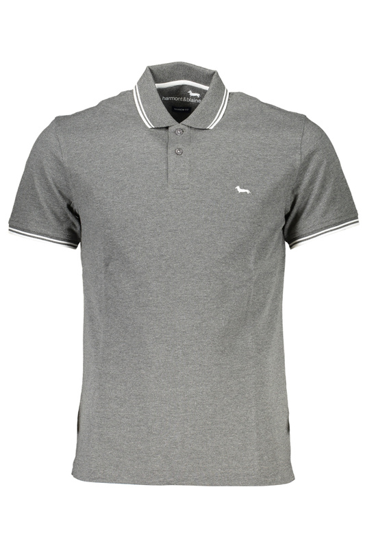 HARMONT &amp; BLAINE GRAUES KURZÄRMELIGES POLOSHIRT FÜR HERREN