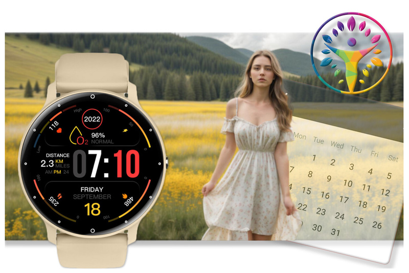 SMARTWATCH UNISEX Rubicon RNCF16 - BLUETOOTH CALL, TRENING GOOGLE FIT (sr058a)