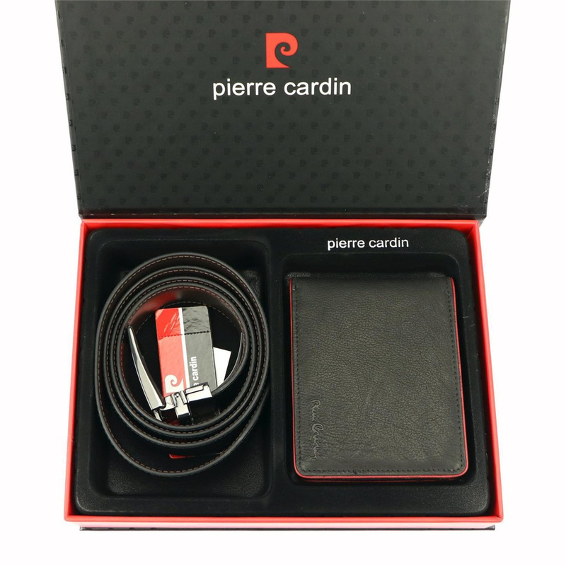 Herren Echtleder Geschenkset Pierre Cardin ZG-78-BR