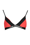 KARL LAGERFELD BEACHWEAR TOP DAMENKOSTÜM ROT