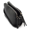 Large, elegant women's leather shoulder bag