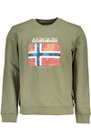 NAPAPIJRI GREEN MEN&#39;S ZIPLESS SWEATSHIRT