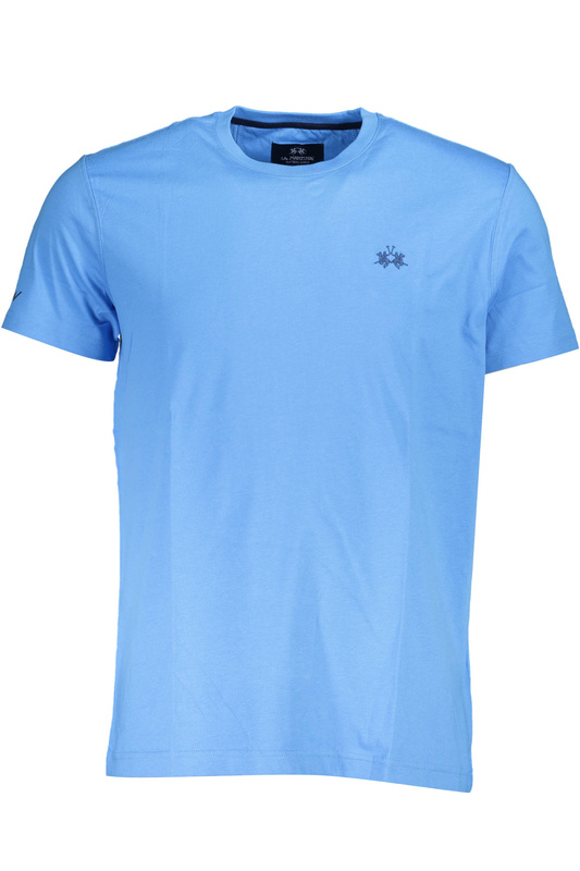 LA MARTINA LIGHT BLUE MAN SHORT SLEEVE T-SHIRT