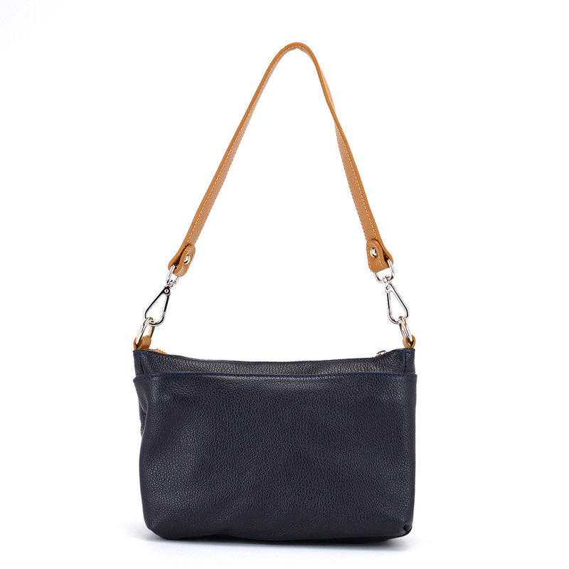 A sleek and roomy leather shoulder bag