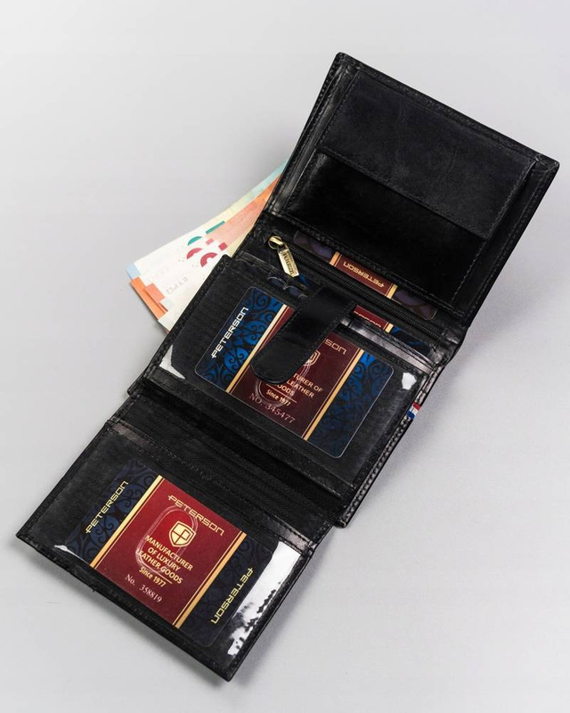 Leather's wallet RFID PETERSON PTN 22307-VT-A