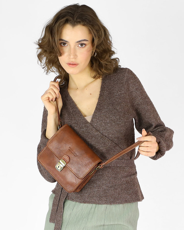 Square women's messenger bag by MARCO MAZZINI