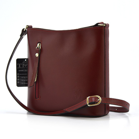 Leather, roomy women's shoulder messenger bag