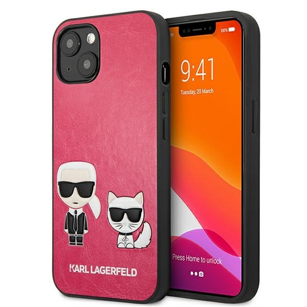 Karl Lagerfeld KLHCP13SPCUSKCP iPhone 13 mini 5,4" fuksja/fuchsia hardcase Ikonik Karl & Choupette