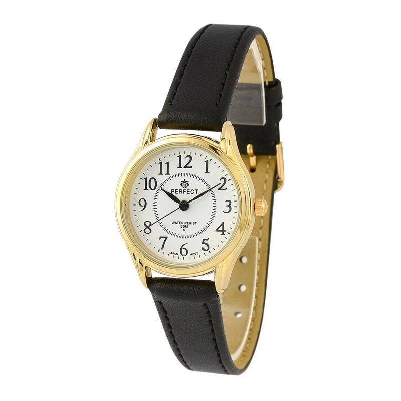 BLACK/GOLD PERFECT CLASSIC LADIES RETRO MIYOTA 273 WATCH