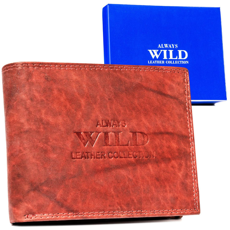 A roomy men's leather wallet by Always Wild