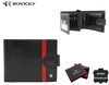 Portfel męski skórzany 22320L-RVTP BLACK+RED