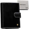 Leather men's zip-up wallet with RFID by Rovicky