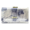 Elegant patent leather women's wallet with butterflies