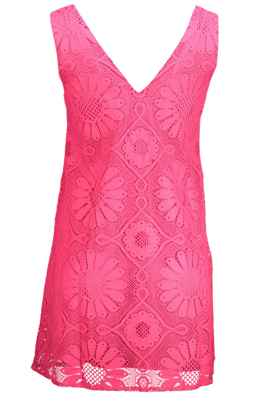 DESIGUAL KURZES KLEID DAMEN ROSA