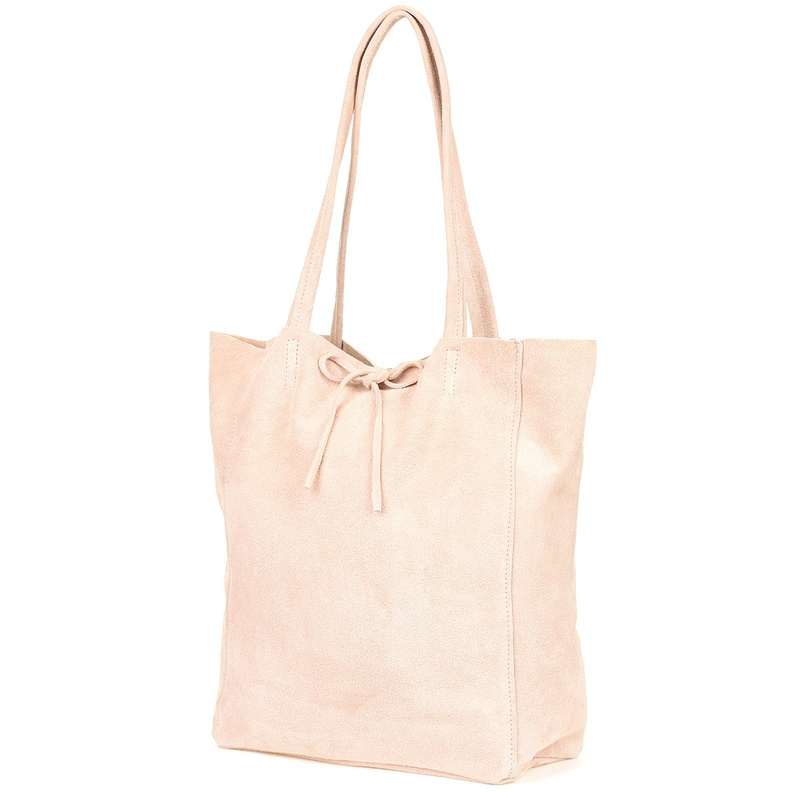 Powder Pink Women's Italian Leather Bag A4 Trouser W18.