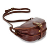 Small Leather Messenger Bag for Women in Retro Style