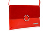 Red original women's clutch bag on strap padded W63