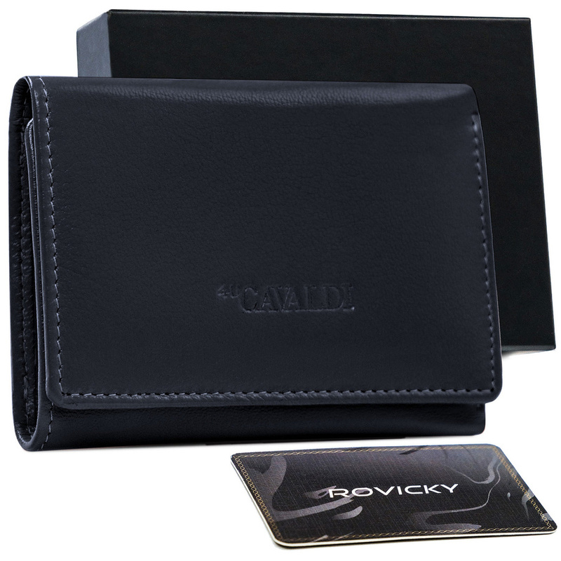 Leather compact women's wallet by 4U Cavaldi