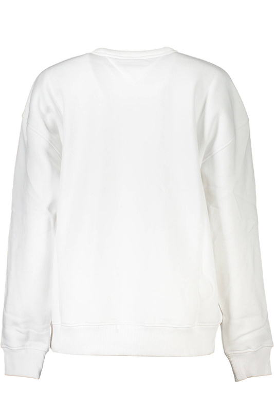 TOMMY HILFIGER WOMEN&#39;S WHITE SWEATSHIRT WITHOUT ZIP