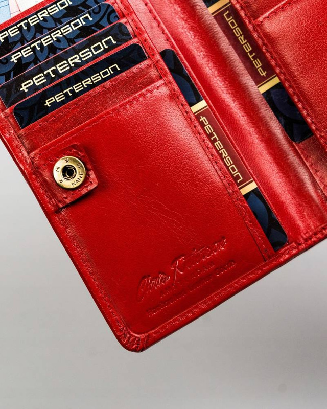 Leather's wallet RFID PETERSON PTN 2550-BO