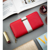 A spacious women's wallet in the style of a 4U Cavaldi pencil case.