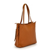 Elegant stylish large women's leather shopperbag