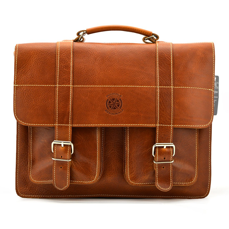 Classic briefcase, leather document bag